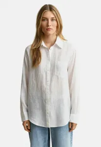 Блузка свободного кроя на пуговицах Gant, White