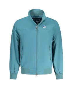 Зеленая приталенная куртка из полиамида North Sails, синий