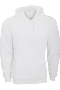 Пуловер унисекс Bella + Canvas из поликоттона и флиса Толстовка / Толстовка с капюшоном, белый
