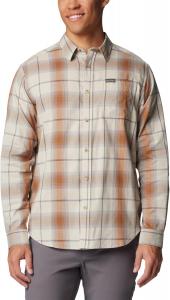 Рубашка Columbia Mens Vapor Ridge III с длинным рукавом, походная рубашка, Dark Stone Tartan Ombre