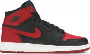 Кроссовки Air Jordan 1 Retro High OG BG Bred 2013, черный