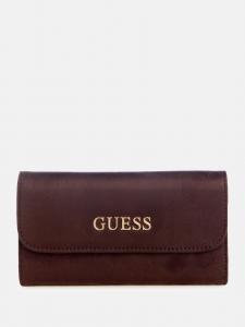 Демилза Искусственная Замша Узкий Клатч Кошелек Guess Factory, Chocolate