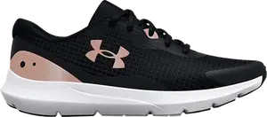 Кроссовки Under Armour Wmns Surge 3 Black White, черный