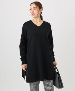 Вязаная туника с V-образным вырезом Eur3, цвет Black(94)