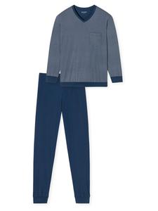 Длинная пижама SCHIESSER Comfort Essentials, синий