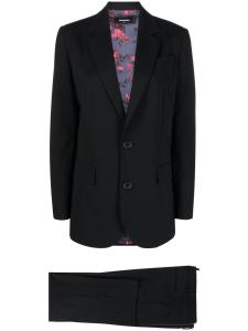 Dsquared2 костюм с однобортным пиджаком, черный