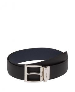 Ремень реверсивный из кожи Saffiano Prada, черный
