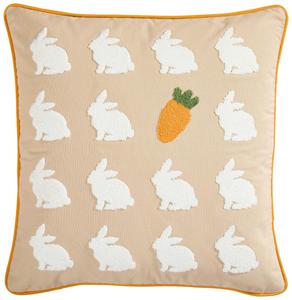 Чехол для подушки FARMI 45/45 см Novel, коричневый