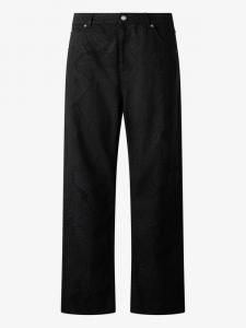 Брюки с принтом питона Roberto Cavalli, черный