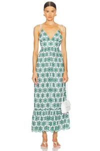 Платье-сарафан Louve, eyelet green