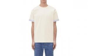 Футболка с коротким рукавом и круглым вырезом Bottega Veneta, экрю