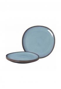 Сервировочные тарелки Lave ø 32 см 4 шт в наборе Lave Like от Villeroy & Boch, бирюзовые