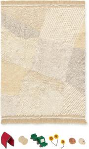 Ковер Lorena Canals, 122 x 171 см, Rug Farm Fields Washable Children's Play Mat for Bedroom or Bedroom, Handmade, Beige