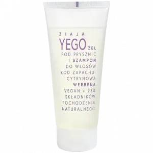 Ziaja Yego гель для душа и шампунь для волос 2в1 для мужчин вербена, 200 мл