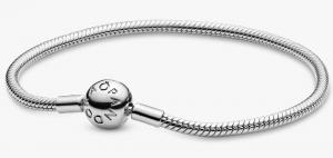 Браслет Pandora Moments Snake Chain, серебро