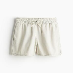 Шорты H&M Denim Pull-on, светло-бежевый