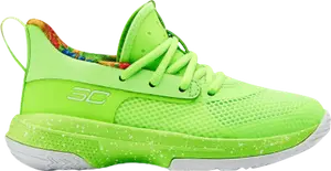 Кроссовки Under Armour Sour Patch Kids x Curry 7 PS Lime, зеленый