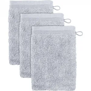 Мочевая варежка для умывания Superwuschel Набор варежек для умывания с бордюром, 100% хлопок премиум-класса, мягкая Möve, серебряный