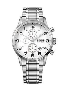 Наручные часы Aeroliner Model HB1513182 с браслетом из нержавеющей стали Hugo Boss