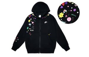 Nike Куртка унисекс черная граффити мечтательная, Black-Graffiti Dreamy