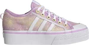 Кроссовки Adidas Wmns Nizza Platform 'Bliss Lilac Almost Yellow', фиолетовый