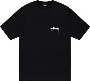 Футболка Stussy Burning Stock Tee 'Black', черный
