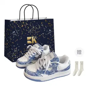 Низкие женские кроссовки Boldi Kuki, Pink (Shopping Bag-Comes With Socks)