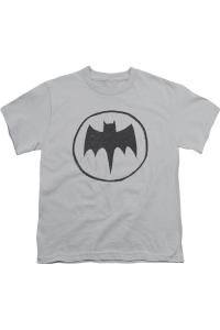 Футболка с коротким рукавом для детей "Batman Handywork" Gildan, серебряный