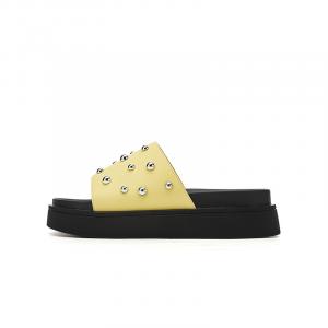 ST&SAT Женские слайдеры экрю, желтые, цвет Yellow
