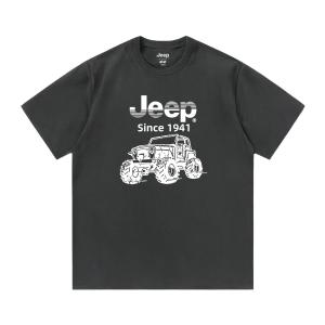 Футболка с круглым вырезом для школьников Jeep, темно-серый