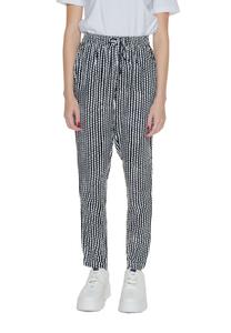 Брюки женские ONLY из вискозы в полоску, черный