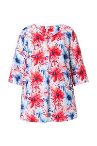 Блуза Ulla Popken, Royal Blue/Red