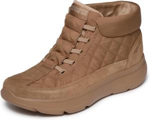 Женские ботинки Skechers Hands Free Slip-ins On-The-go Encore Quilted Nylon Chugga на шнуровке, Chestnut