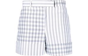 Шорты Gingham Check THOM BROWNE, белый