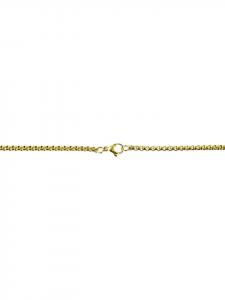 Adeliás Колье унисекс с подвеской - крест из нержавеющей стали в золотом исполнении