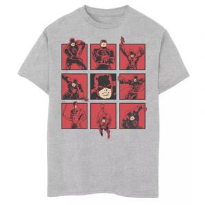 Футболка с рисунком «Marvel Daredevil The Faces of The Man With No Fear» для мальчиков 8–20 лет Marvel