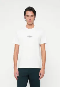 Футболка с микромонологическим графическим принтом Calvin Klein Jeans, Brilliant White