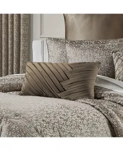 Декоративная подушка для будуара "Cracked Ice", 30 см x 53 см J Queen New York, темно-серый