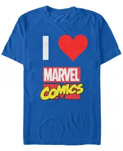 Футболка мужская Marvel I Heart Marvel Comics с коротким рукавом Fifth Sun, синий