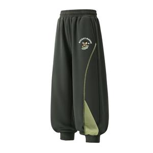 Детские вязаные спортивные штаны Disney, [Thickened And Fleece-Lined]Di Pendan Mickey Mouse K Celadon