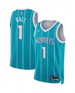 Мужская и женская футболка gordon hayward teal charlotte hornets 2022/23 swingman — выпуск icon Nike, бирюзовый