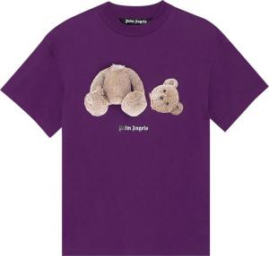 Футболка Palm Angels Bear Classic Tee 'Purple/Brown', фиолетовый