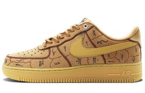 Кастомизированные кроссовки Nike Air Force 1 Skateboarding Shoes Unisex, пшеничный