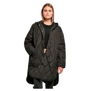 Пальто Urban Classics Oversized Diamond Quilted, черный