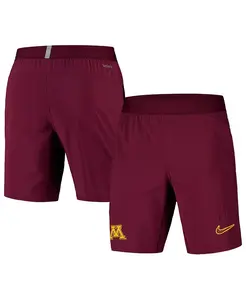 Мужские бордовые шорты Minnesota Golden Gophers 2024/25 Sideline Performance Woven Nike