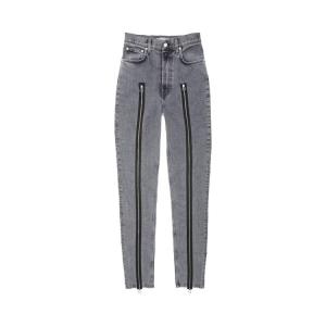 Джинсы Helmut Lang Runway Hi Spikes Zipper Jeans Grey, серый