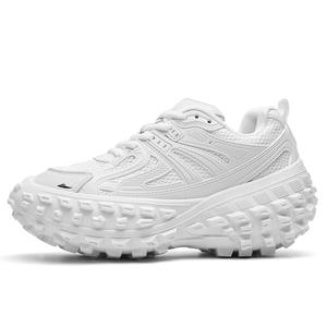 Kuding Антискользящие и износостойкие массивные кроссовки на платформе унисекс белого цвета, цвет White