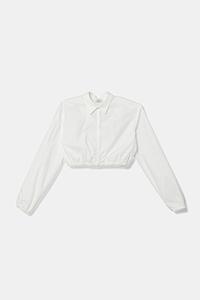 Детская хлопковая рубашка Pinko, белый