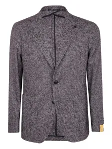 Пиджак из фактурной шерсти TAGLIATORE, черный