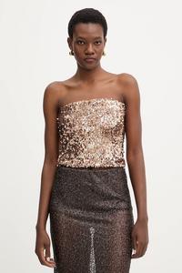 Блуза Haveone, коричневый